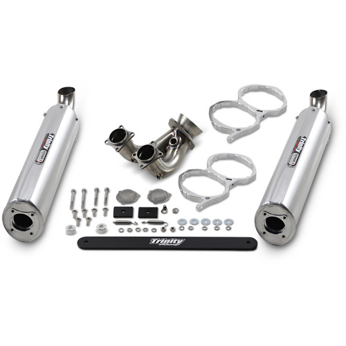 Trinity Racing Stage 5 Slip-On Muffler - Brushed Aluminum Tr-4118S Trinity Racing Stage 5 Slip-On Muffler - Brushed Aluminum Tr-4118S