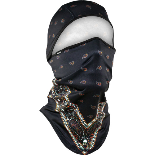 Zan Headgear Sportflex Convertible Balaclava - Black/Orange Bandanna Wb4L197 Zan Headgear Sportflex Convertible Balaclava - Black/Orange Bandanna Wb4L197
