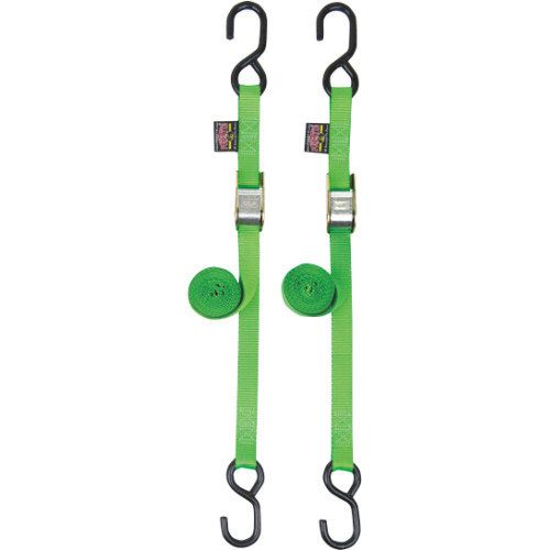 Powertye Mfg. Standard Tie-Downs - 1" X 5-1/2' - Green 22265