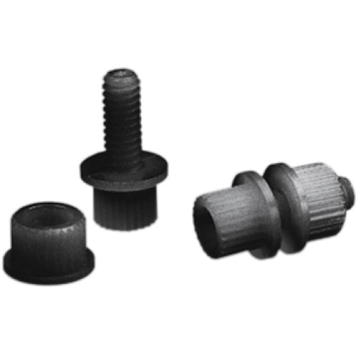 Parts Unlimited License Plate Bolt - 100 Pack - Black