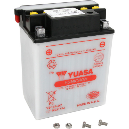 Yuasa Battery - Yb14A-A2 Yuam2214Aind Yuasa Battery - Yb14A-A2 Yuam2214Aind