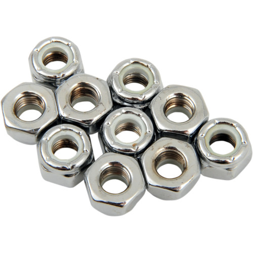 Drag Specialties 1/4-28 Chr Nylon Nut