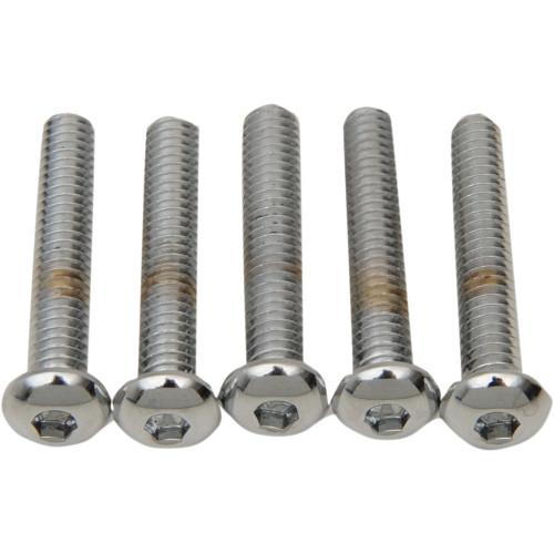 Drag Specialties Bolts - Button Head/Replacement - 1/4"-20 X 1-1/2" - 5 Pack