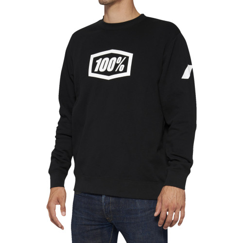 100% 20026-00004 Fleece Ls Icon Bk 2Xl