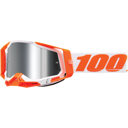 100% Racecraft 2 Goggles - Orange - Silver Flash Mirror 50010-00013 100% Racecraft 2 Goggles - Orange - Silver Flash Mirror 50010-00013