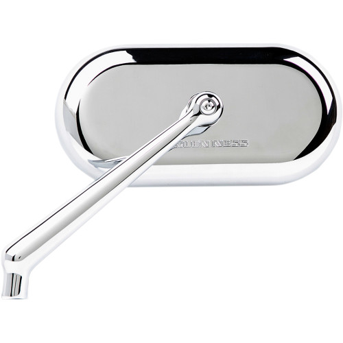 Arlen Ness Mirror - Side View - Oval - Chrome - Left 13-171 Arlen Ness Mirror - Side View - Oval - Chrome - Left 13-171