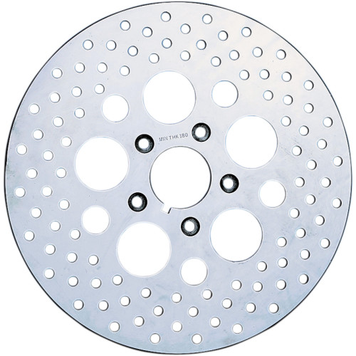 Drag Specialties Drilled Brake Rotor - Rear - 11.5" - Harley-Davidson