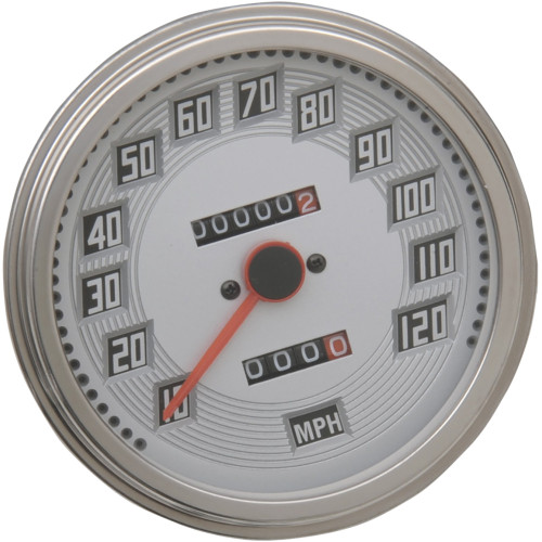 Drag Specialties Fl-Style 2240:60 Speedometer - Billet-Look Face Drag Specialties Fl-Style 2240:60 Speedometer - Billet-Look Face