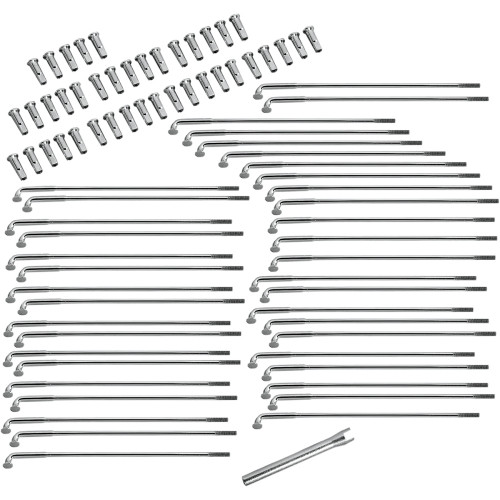 Drag Specialties Spoke Set - Front/Rear - Chrome - 6-13/16"