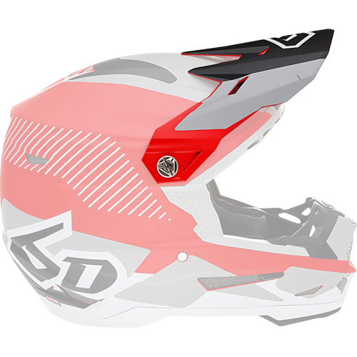 6D Helmets Atr-2 Visor - Fusion - Red 72-6103
