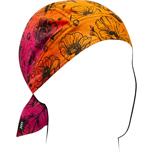 Zan Headgear Flydanna® Head Wrap - Sunset Poppies Z210 Zan Headgear Flydanna® Head Wrap - Sunset Poppies Z210