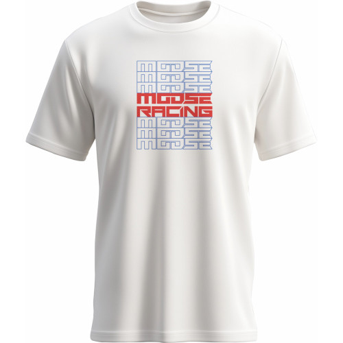 Moose Offroad Youth Recurrence T-Shirt - White - Medium 3032-3801 Moose Offroad Youth Recurrence T-Shirt - White - Medium 3032-3801