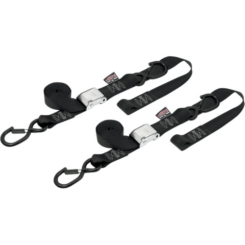 Powertye Mfg. Cam Tie-Downs - 1-1/2" X 6-1/2' - Black 29622-S