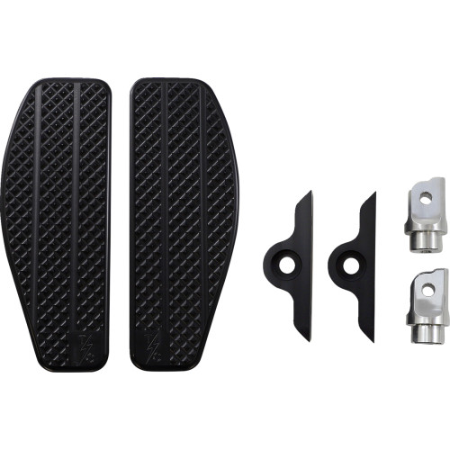 Thrashin Supply Co. Mini Floorboards - Black Tsc-2030-1