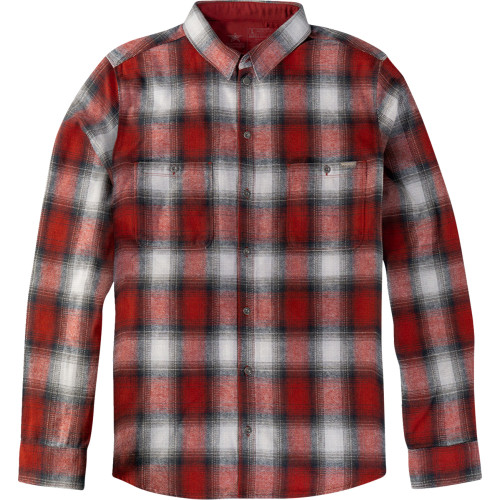 American Biker Abbpiston27St61Rdlr Shirt American Biker Flannel Red Lg
