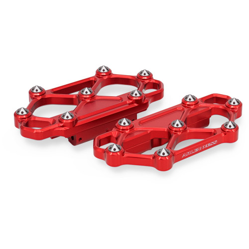 Arlen Ness Diamond Floorboards - Passenger - Red 410-062