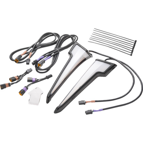 Ciro Quill Fairing Light - W/Turn Signal - Black - Flhx 12201 Ciro Quill Fairing Light - W/Turn Signal - Black - Flhx 12201