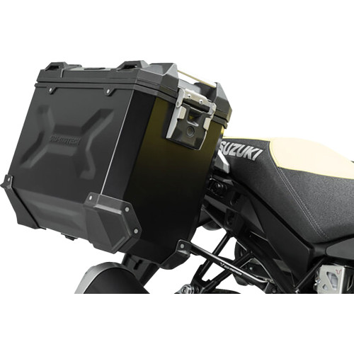 Sw-Motech Trax Adv Aluminum Case System - Black - Suzuki V-Strom 1000 '14-'19 Kft.05.440.70101/B Sw-Motech Trax Adv Aluminum Case System - Black - Suzuki V-Strom 1000 '14-'19 Kft.05.440.70101/B