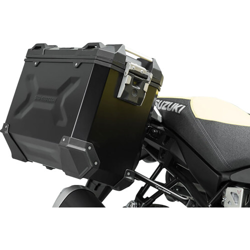 Sw-Motech Trax Adv Aluminum Case System - Black - Suzuki V-Strom 1000 '14-'19 Kft.05.440.70001/B Sw-Motech Trax Adv Aluminum Case System - Black - Suzuki V-Strom 1000 '14-'19 Kft.05.440.70001/B