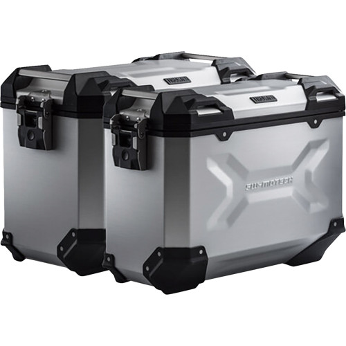 Sw-Motech Trax Adv Aluminum Case System - Silver - Triumph Tiger 800 '10-'19 Kft.11.748.70001/S Sw-Motech Trax Adv Aluminum Case System - Silver - Triumph Tiger 800 '10-'19 Kft.11.748.70001/S