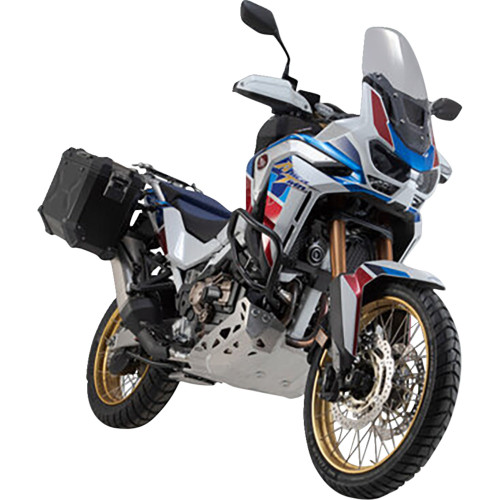 Sw-Motech Trax Adv Aluminum Case System - Black - Honda Africa Twin '19-'24 Kft.01.942.70001/B Sw-Motech Trax Adv Aluminum Case System - Black - Honda Africa Twin '19-'24 Kft.01.942.70001/B