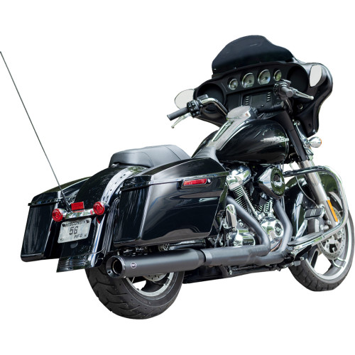 S&S Cycle 550-1139 Muffler Swindler 2:1 Black 4" M8 Touring