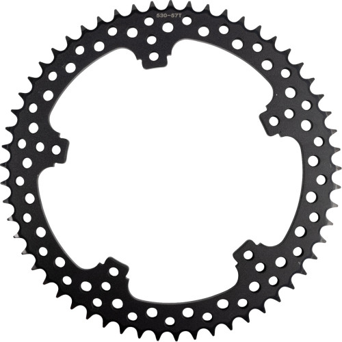 Arlen Ness Rear Sprocket - Jagged - 57 Tooth - Black - Flt/Flh 300-204 Arlen Ness Rear Sprocket - Jagged - 57 Tooth - Black - Flt/Flh 300-204