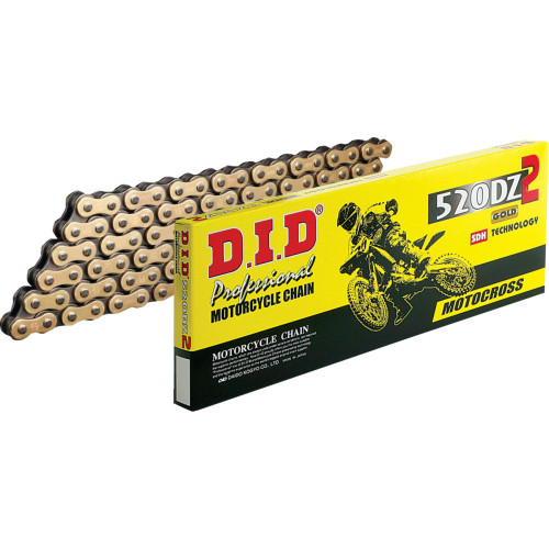 Did 520 Dz2 - Drive Chain - 114 Links - Gold And Black M520Dz2X114Rb Did 520 Dz2 - Drive Chain - 114 Links - Gold And Black M520Dz2X114Rb