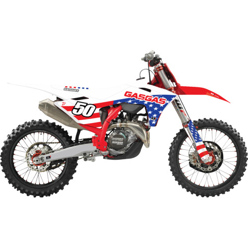 D'Cor Visuals Graphic Kit - Gas Gas - Usa - Gas Gas - Mc 125-450 20-65-150 D'Cor Visuals Graphic Kit - Gas Gas - Usa - Gas Gas - Mc 125-450 20-65-150