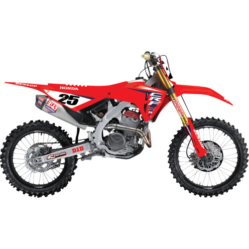 D'Cor Visuals Graphic Kit - '25 Hrc - Honda - Crf110F 20-10-115 D'Cor Visuals Graphic Kit - '25 Hrc - Honda - Crf110F 20-10-115
