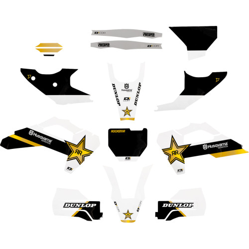 D'Cor Visuals Graphic Kit - Rockstar Husqvarna - Tc/Fc 125-450 20-70-405 D'Cor Visuals Graphic Kit - Rockstar Husqvarna - Tc/Fc 125-450 20-70-405