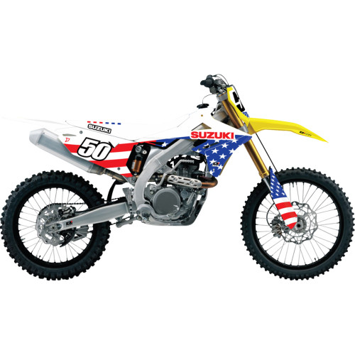 D'Cor Visuals Graphic Kit - Usa Suzuki - Suzuki - Rm-Z 250/450 20-40-400 D'Cor Visuals Graphic Kit - Usa Suzuki - Suzuki - Rm-Z 250/450 20-40-400