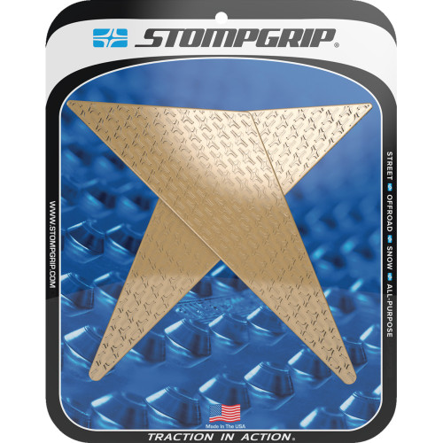Stompgrip Traction Pad Tank Grips - Icon - Clear - Gold Wing - Dct/Tour 55-14-0156C Stompgrip Traction Pad Tank Grips - Icon - Clear - Gold Wing - Dct/Tour 55-14-0156C