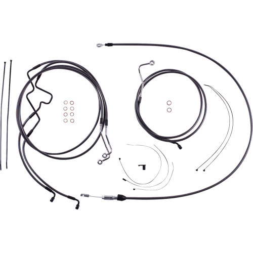 Magnum Shielding Karbonfibr Designer Handlebar Installation Kit - 6" - '21-'23 Fltr 7871216 Magnum Shielding Karbonfibr Designer Handlebar Installation Kit - 6" - '21-'23 Fltr 7871216