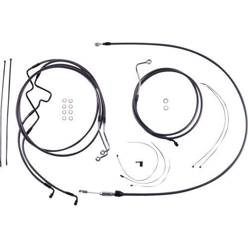 Magnum Shielding Karbonfibr Designer Handlebar Installation Kit - 6" - '21-'22 Flhr 7871226 Magnum Shielding Karbonfibr Designer Handlebar Installation Kit - 6" - '21-'22 Flhr 7871226