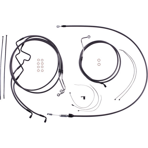 Magnum Shielding Karbonfibr Designer Handlebar Installation Kit - 10" - '21-'22 Flhr 7871225 Magnum Shielding Karbonfibr Designer Handlebar Installation Kit - 10" - '21-'22 Flhr 7871225