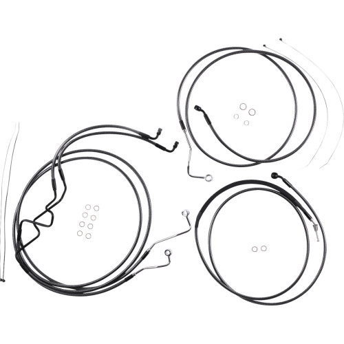 Magnum Shielding Karbonfibr Designer Handlebar Installation Kit - 10" - '17-'20 Fltr 787875 Magnum Shielding Karbonfibr Designer Handlebar Installation Kit - 10" - '17-'20 Fltr 787875