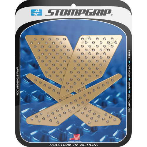 Stompgrip Traction Pad Tank Grips - Volcano - Clear - Klr 300/Sm 55-10-0089-1C Stompgrip Traction Pad Tank Grips - Volcano - Clear - Klr 300/Sm 55-10-0089-1C