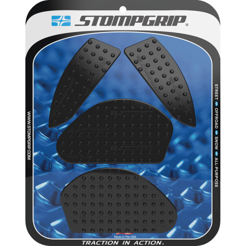 Stompgrip Traction Pad Tank Grips - Volcano - Black - Mt-03 55-10-0205B Stompgrip Traction Pad Tank Grips - Volcano - Black - Mt-03 55-10-0205B