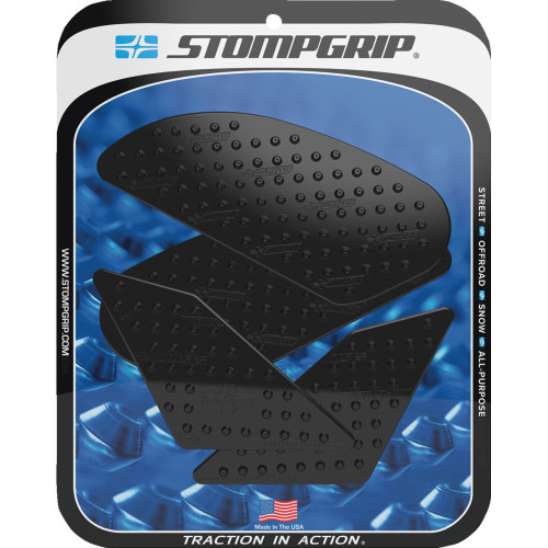 Stompgrip Traction Pad Tank Grips - Volcano - Black - Cbr500R/F 55-10-0167B Stompgrip Traction Pad Tank Grips - Volcano - Black - Cbr500R/F 55-10-0167B