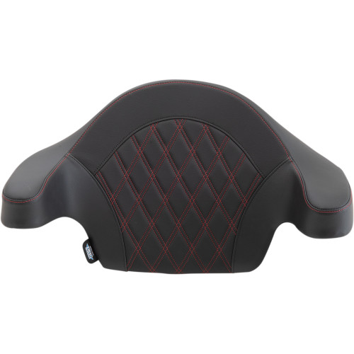 Drag Specialties Seats King-Pak Pad - Double Diamond - Red Thread