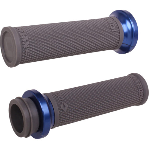 Odi Ruffian Lock-On Street Grips - Indian Tbw - Black/Anodized Blue V30Itwh-U Odi Ruffian Lock-On Street Grips - Indian Tbw - Black/Anodized Blue V30Itwh-U