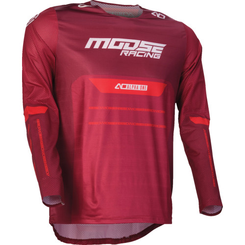 Moose Offroad Alpha One Jersey - Burgundy/White - Medium 2910-8312