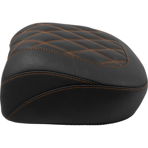 Mustang Wide Tripper Seat - Passenger - Mandarin Orange Stitching - Flt/Flh '23-'25 88511Mo Mustang Wide Tripper Seat - Passenger - Mandarin Orange Stitching - Flt/Flh '23-'25 88511Mo