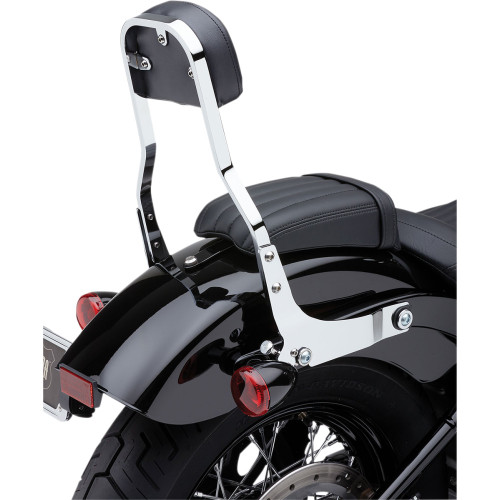 Cobra Backrest Kit - 14" - Chrome - Fxlr 602-2049 Cobra Backrest Kit - 14" - Chrome - Fxlr 602-2049
