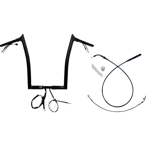 Fat Baggers Inc. 1-1/4" Ez Install Pointed Top Handlebar - 16" - Black 949916-B Fat Baggers Inc. 1-1/4" Ez Install Pointed Top Handlebar - 16" - Black 949916-B