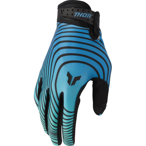 Thor Launchmode Identity Gloves - Teal/Black - Xs