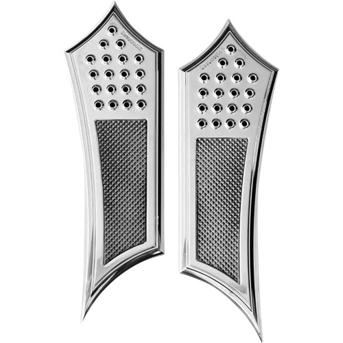 Accutronix Front Floorboards - Chrome Knurled Fbf01-Kdic Accutronix Front Floorboards - Chrome Knurled Fbf01-Kdic
