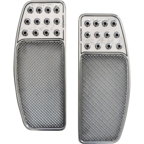 Accutronix Front Floorboards - Chrome Knurled Fbf01-Kdoc Accutronix Front Floorboards - Chrome Knurled Fbf01-Kdoc