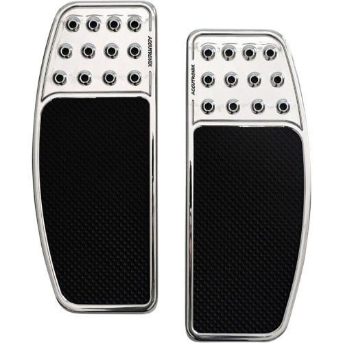 Accutronix Front Floorboards - Chrome W/ Rubber Inserts Fbf01-Doc Accutronix Front Floorboards - Chrome W/ Rubber Inserts Fbf01-Doc